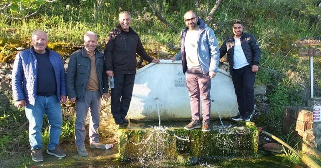 Burhaniye de çeşmelerden fışkıran sular bereketli sezon umutlarını artırdı Balıkesir Haberleri