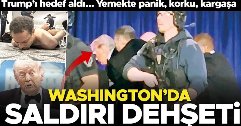 Trump’a Washington’da saldırı girişimi... Muhabirler yemeğinde panik, korku, kargaşa