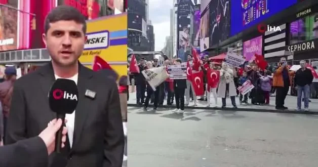 Mamdani nin skandal Ermeni sözlerine karşı Times Meydanı nda tarihi protesto