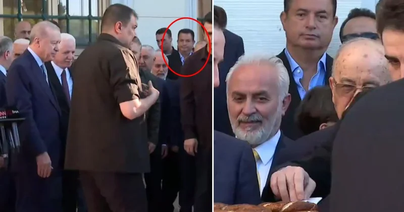Cumhurbaşkanı Erdoğan a bayram namazında Acun Ilıcalı da eşlik etti