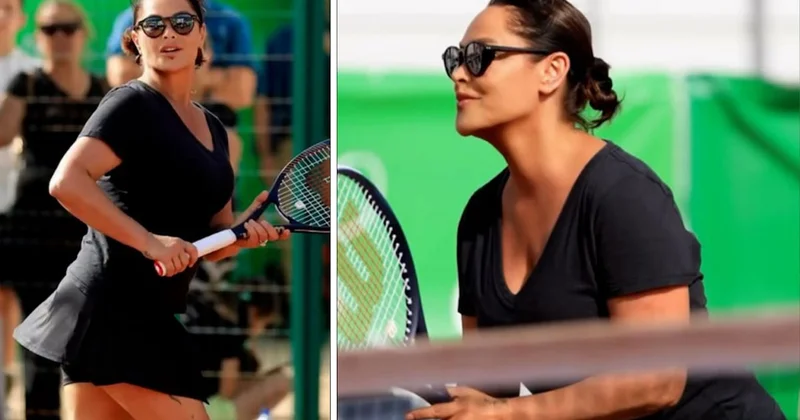 Hülya Avşar ın tenis pozlarına yorum yağdı: Hepimize bu enerjiden lazım Sözcü Gazetesi