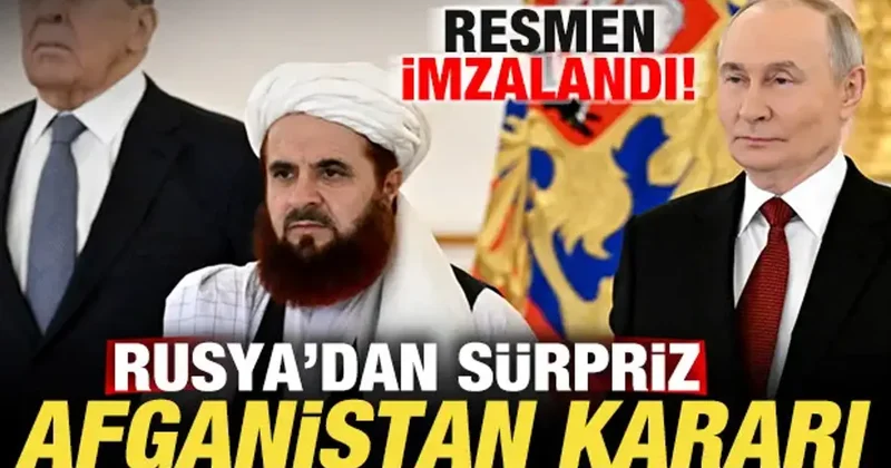 Rusya dan son dakika Afganistan kararı! Resmen anlaşma imzaladılar