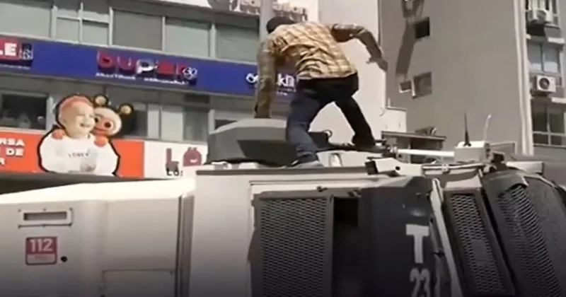 TOMA’nın üstüne çıktığı görüntü gündem olmuştu! Tutuklandı; dikkat çeken detay ortaya çıktı