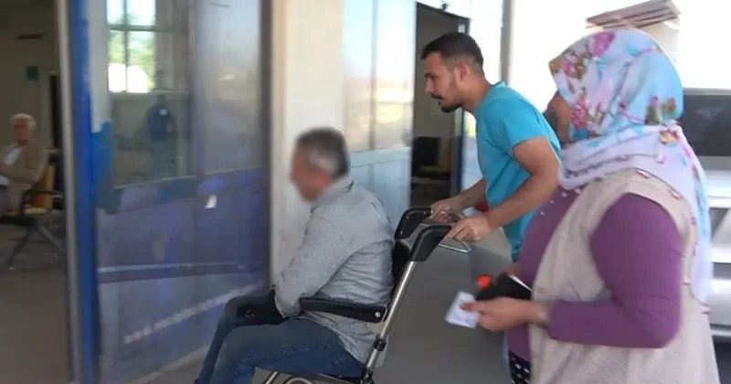 Tosunun darbesiyle yaralanan vatandaşın bacağına 60 dikiş atıldı