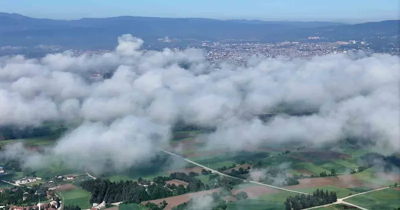 Bolu’da sis tabakası görsel şölen sundu