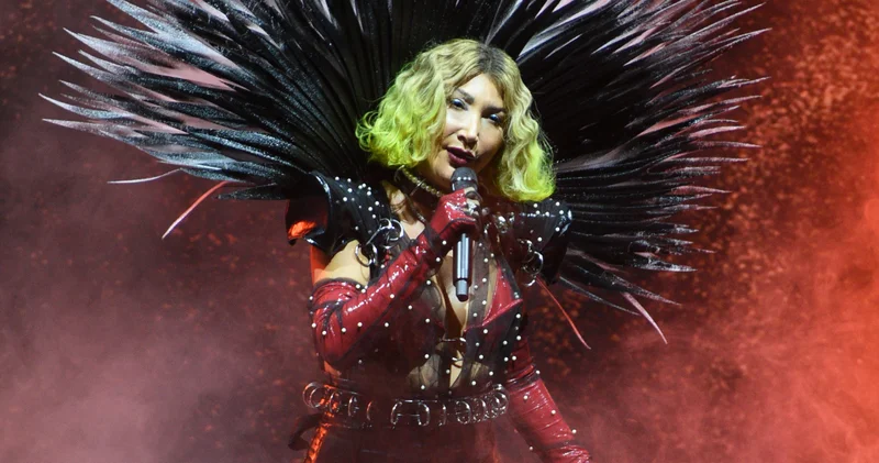 Hande Yener den konserinde dikkat çeken kostüm seçimi