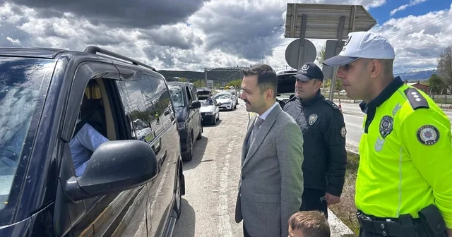 Kaymakam Emre Oğuztürk trafik denetimine katıldı Erzurum Haberleri