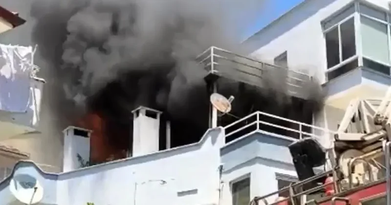 Balkonda mangal keyfi facia ile sonuçlandı: Patlayan tüp yangına neden oldu