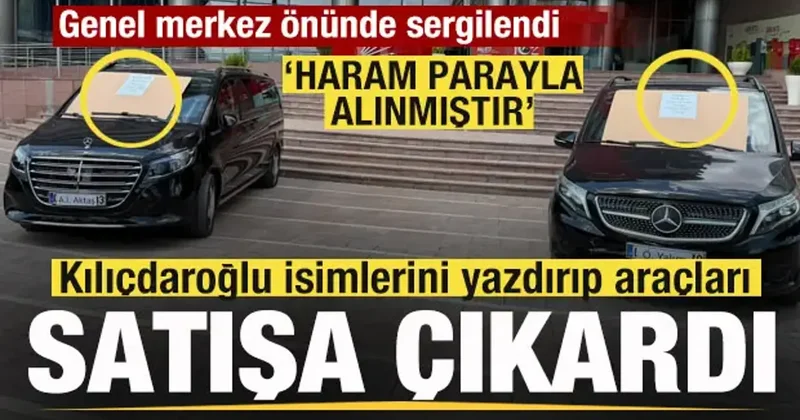 Kılıçdaroğlu iki aracı satışa çıkardı! Gündem olan kare! Haram parayla alınmıştır