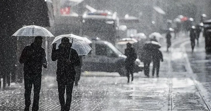 9 il için sarı kodlu meteorolojik uyarı Kuvvetli yağış ve fırtına bekleniyor