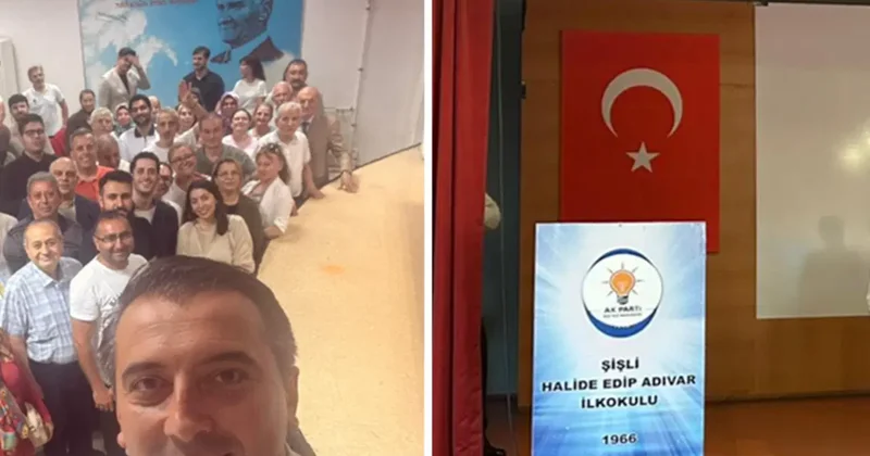Şişli deki ilkokulu AKP buluşması için kullandılar Sözcü Gazetesi