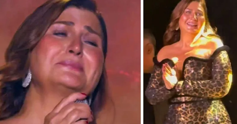 Sibel Can, sahnede Ahmet Kaya nın şarkısını söylerken gözyaşlarına boğuldu