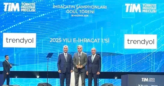 Trendyol e üçüncü kez e ihracat birincisi ödülü