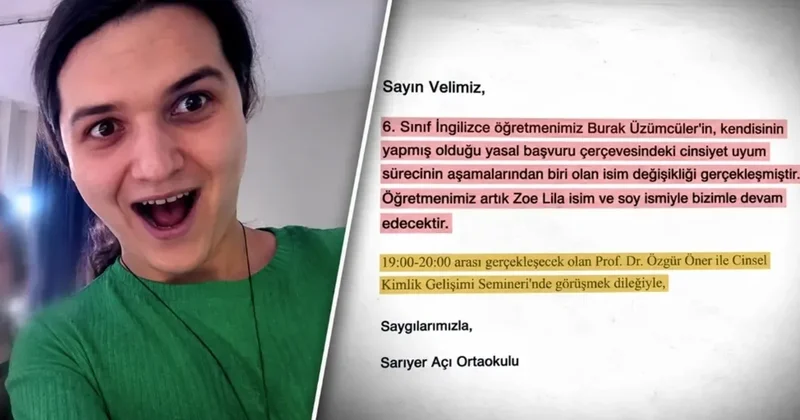 Özel Açı Okulları ndaki cinsiyet değiştiren öğretmen rezaletinde yeni gelişme! Okul müdürü ve öğretmen hakkında karar