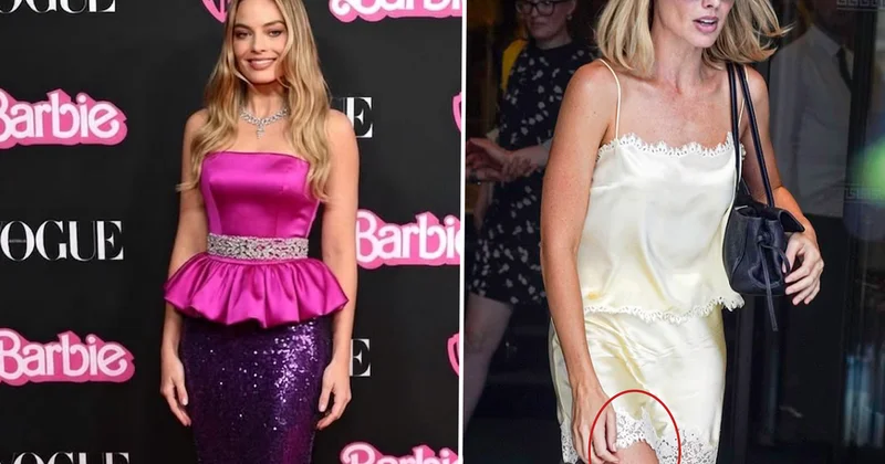 Barbie yıldızı Margot Robbie nin bacağındaki morluk hayranlarını endişelendirdi