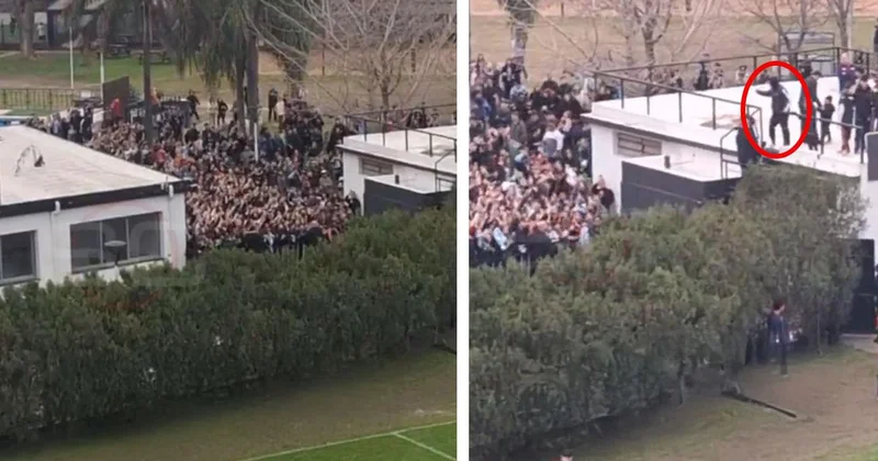 Messi nin maç izlemeye geldiğini duyan Arjantinliler stadyuma akın etti