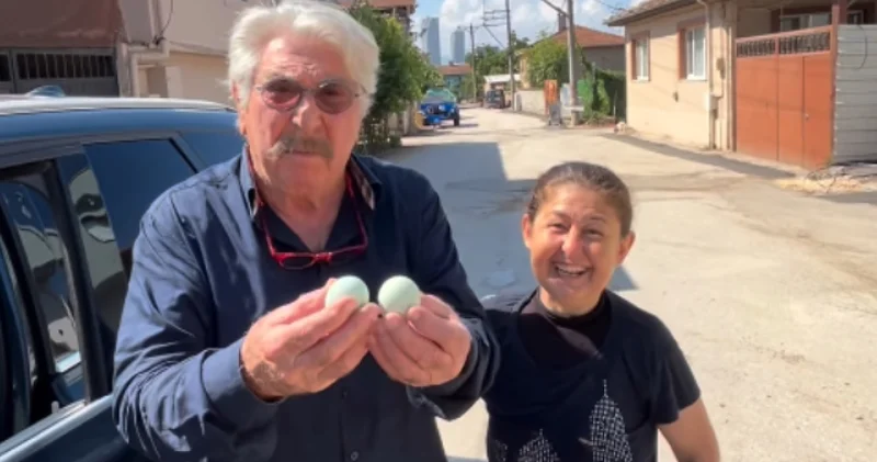 Erdal Özyağcılar, yol tarifi istedi mavi yumurtayı kaptı