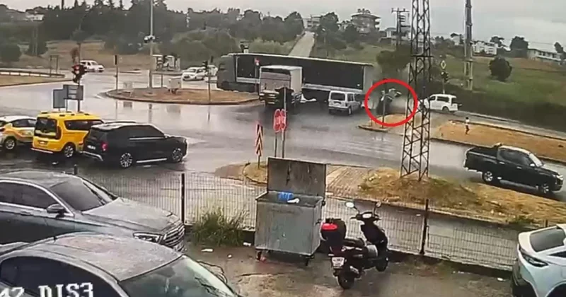 Tır otomobili sürükleyip takla attırdı: 3 yaralı