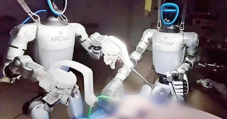 Uzaktan kumandalı cerrah robotlar domuza safra kesesi ameliyatı yaptılar