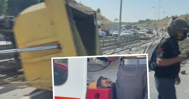 İstanbul Havalimanı yolunda kaza: Çok sayıda ekip sevk edildi