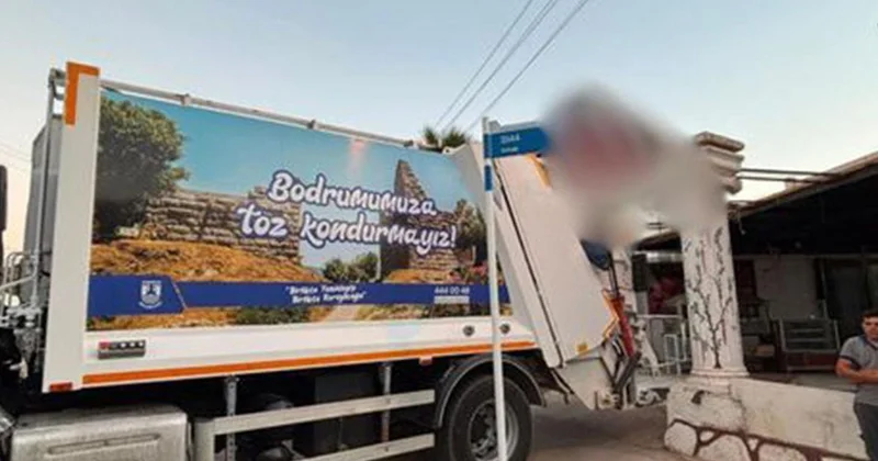 Kasapta mide bulandıran manzara