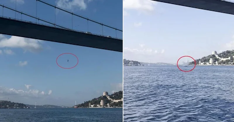 Boğaz da intihara kalkışma anı kaydedildi
