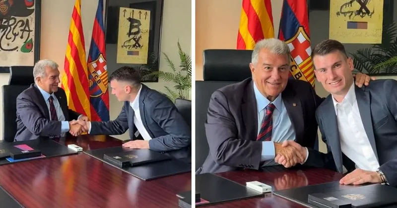Barcelona ya imzayı atan Livakovic in mutluluğu gözlerinden okundu