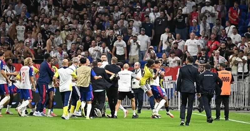 Lyon Fenerbahçe maçı sonrası ortalık karışmıştı! 6 kişi için gözaltı...