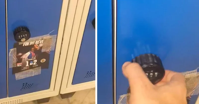 Lyonlu taraftar dolabı açınca şoke oldu
