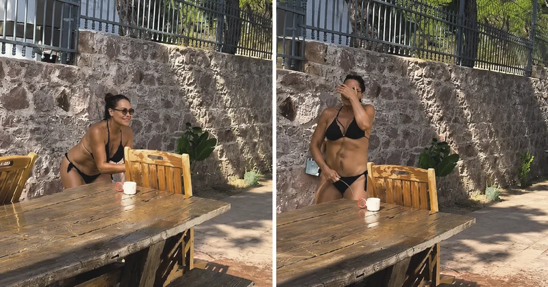 Hülya Avşar ve yardımcısı Şerife den renkli anlar!