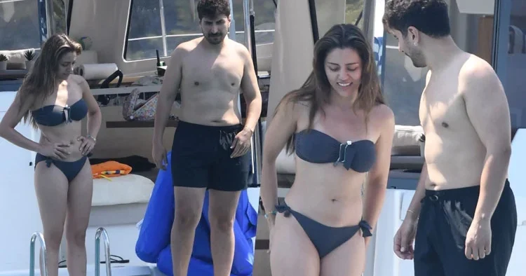 Sıla Türkoğlu nun tekne sefası