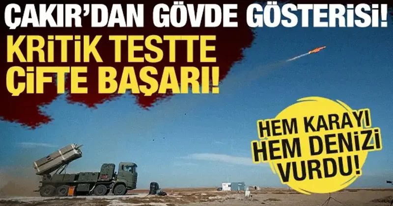 Yeni nesil seyir füzesi ÇAKIR ın atış testleri başarıyla gerçekleşti!