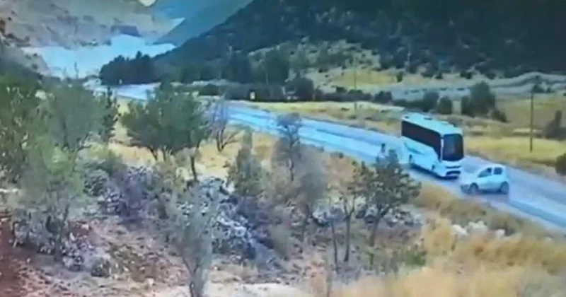 Gaziantep te 7 kişinin can verdiği kaza kamerada