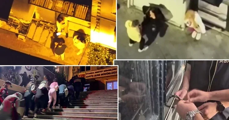 Beyoğlu nda fuhuş pazarlığı dronla tespit edildi