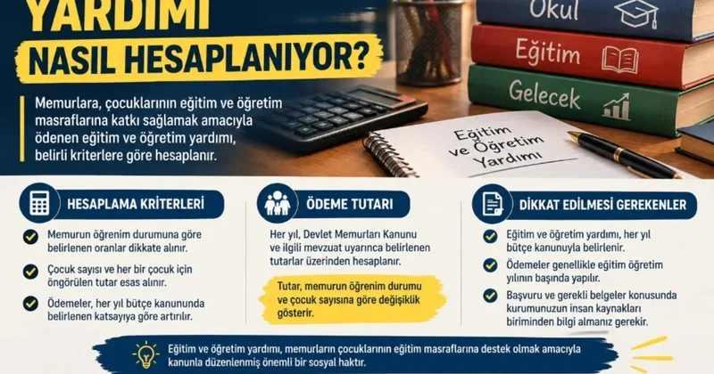 Eğitim ve Öğretim Yardımı Nasıl Hesaplanıyor?
