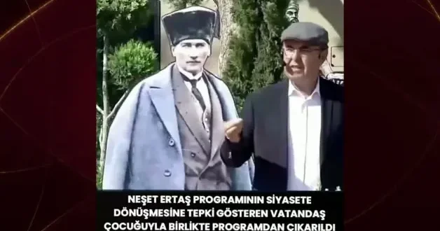 Neşet Ertaş ı anma etkinliği siyasi şova dönüştü: Bir vatandaş çocuğuyla dışarı çıkarıldı