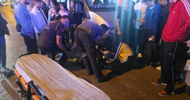 Anne ve oğluna motosiklet çarptı: 1 yaralı