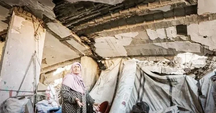 Gazzeli kışı enkazda bekliyor… Kalacak yerleri yok