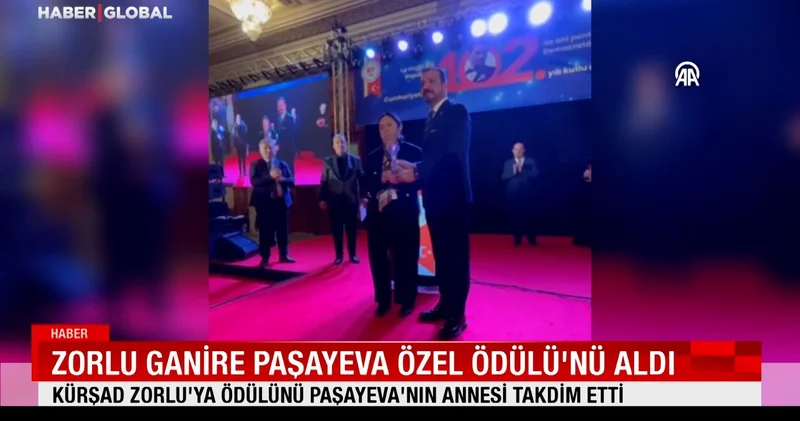 Kürşad Zorlu ya Ganire Paşayeva özel ödülü: İş birliğimizi güçlendirmek geleceğimiz için önemli