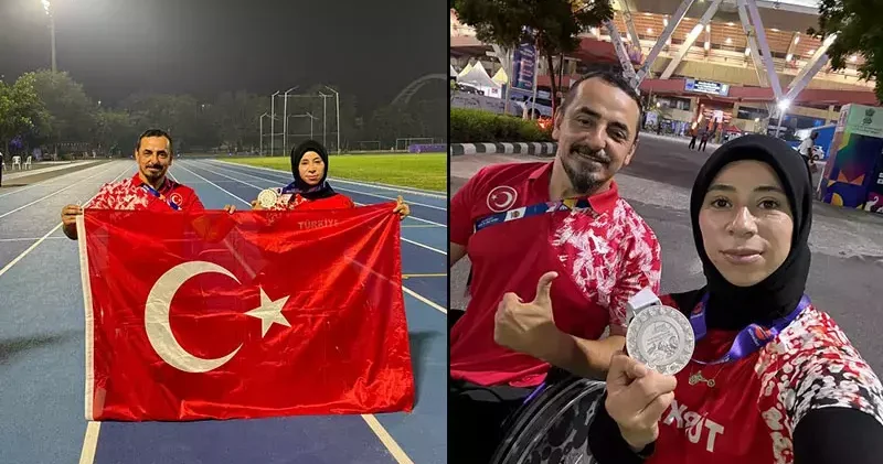 Paralimpik sporcu Zübeyde Süpürgeci Para Atletizm Dünya Şampiyonası’nda Türkiye ye gümüş madalya kazandırdı