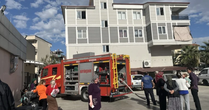 Denizli de 2 katlı binada korkutan yangın Sözcü Gazetesi