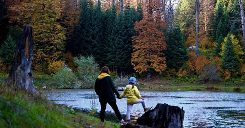 Düzce nin Odayeri Yaylası ve Torkul Göleti, sonbaharın renkleriyle karşılıyor