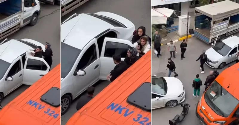 Sultanbeyli de Yol Verme Tartışması Kavgaya Dönüştü: Kadın Yere Savruldu