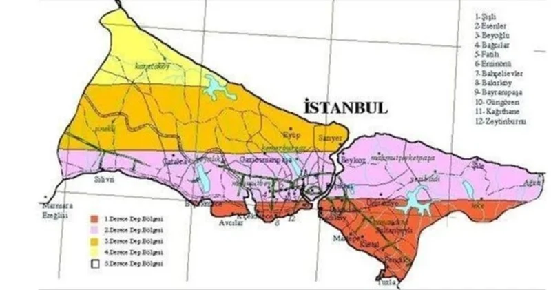 İSTANBUL DEPREM RİSK HARİTASI 2025 Yenilenmiş MTA diri fay hattı haritası ile riskli il ve ilçeler: 45 il ve 110 ilçe fay hattında!