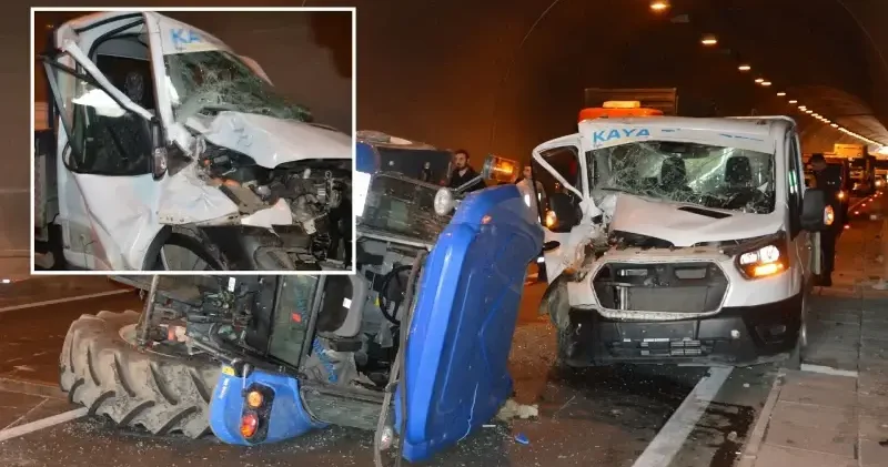 Samsun’da tünelde kaza: Yaralılar var Samsun Haberleri