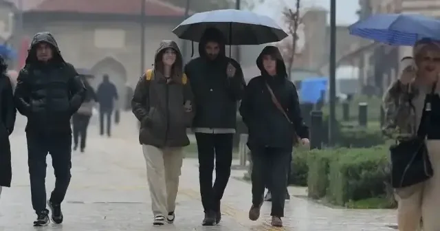 Edirne de sağanak etkili oldu VİDEO İZLE