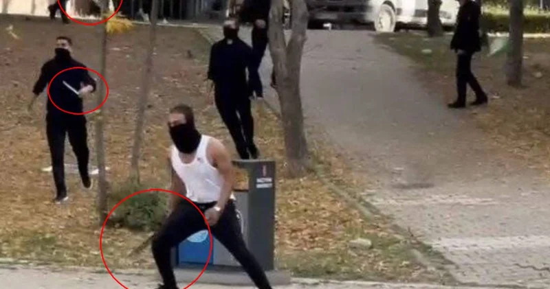 Ellerinde pala yüzlerinde maske... Hacettepe de öğrencilere saldırdılar!