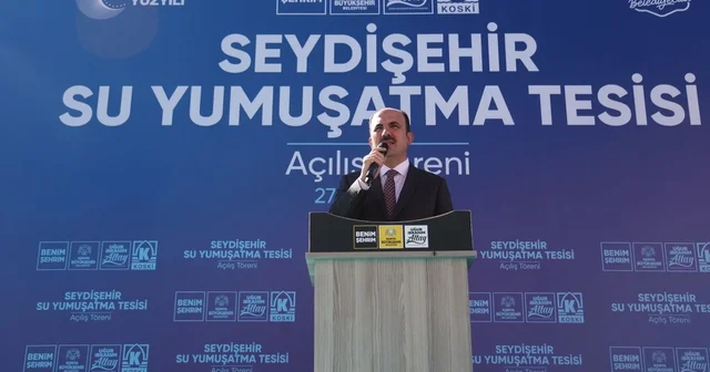 Seydişehir de Çaltepesi Su Yumuşatma Tesisi nin açılışı yapıldı Konya Haberleri