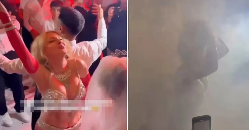 Düğündeki görüntüler olay oldu! Gelinden damada dansöz jesti Sözcü Gazetesi