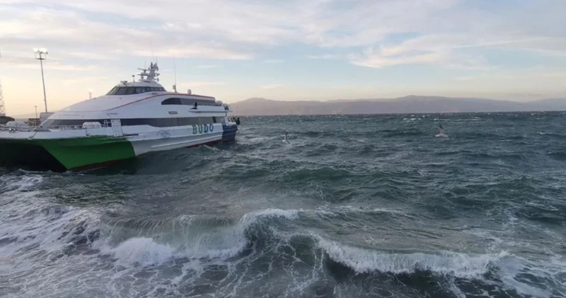 Deniz ulaşımına hava muhalefeti engeli: Seferler iptal edildi